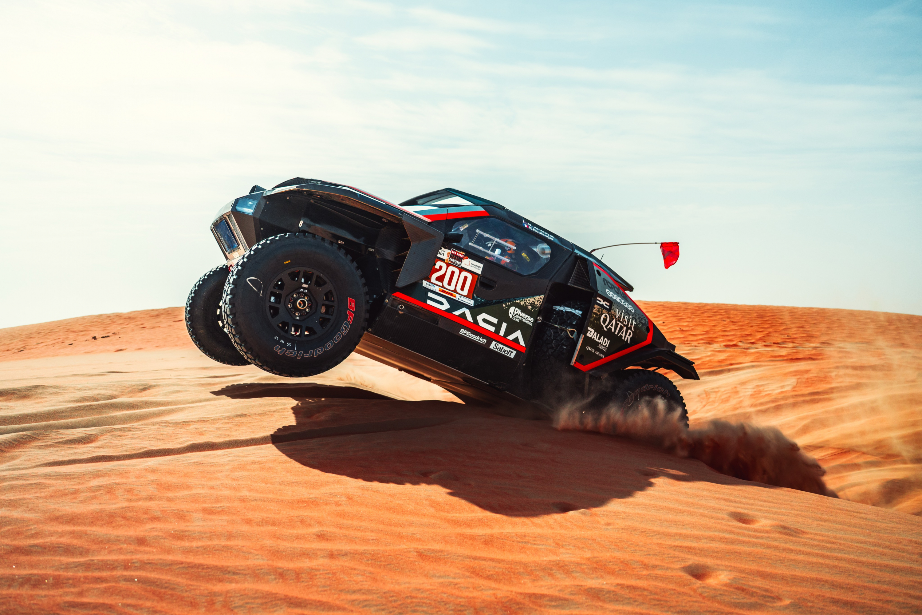 Al-Attiyah, en acción durante la etapa de hoy.