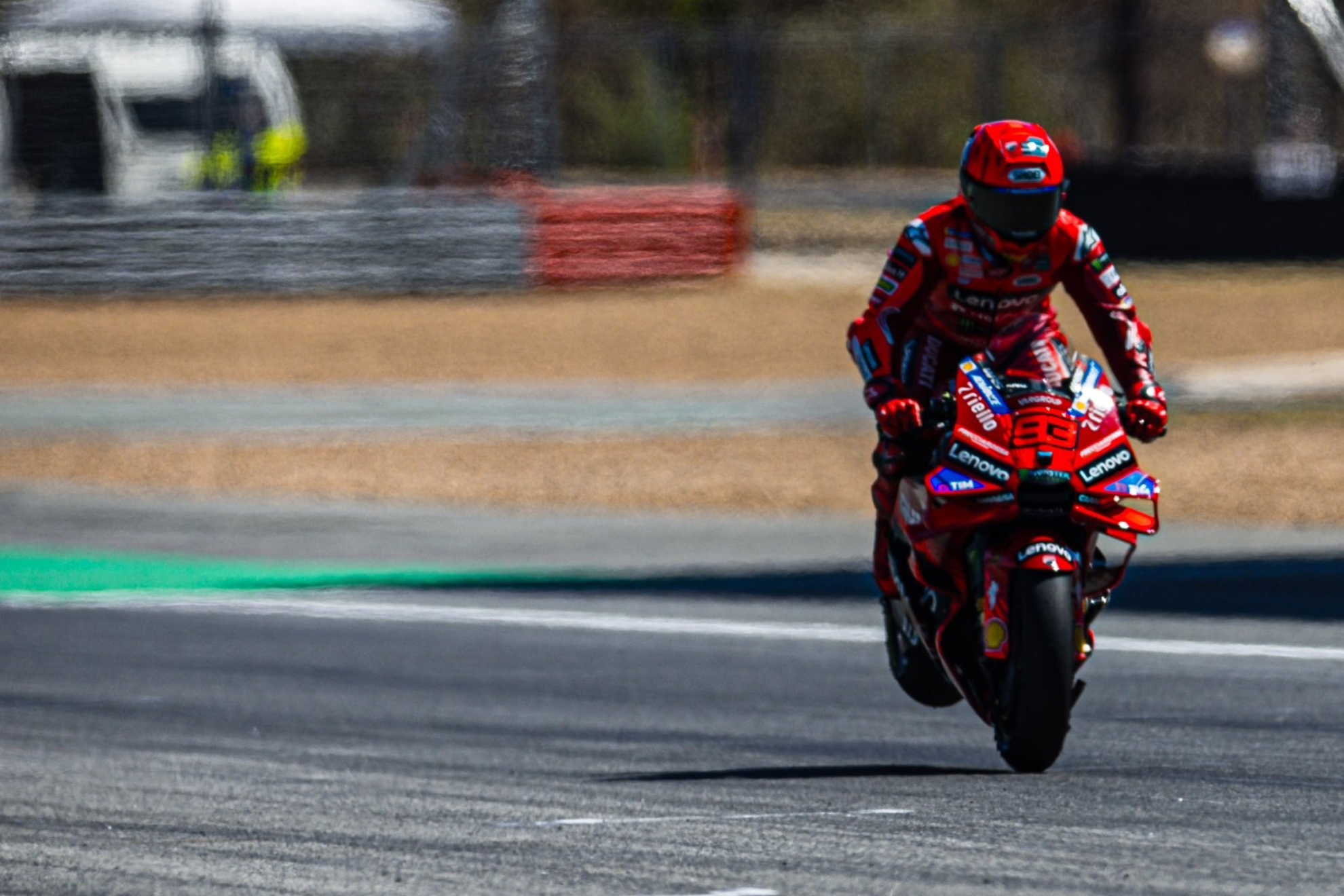 Marc Márquez, en el test.