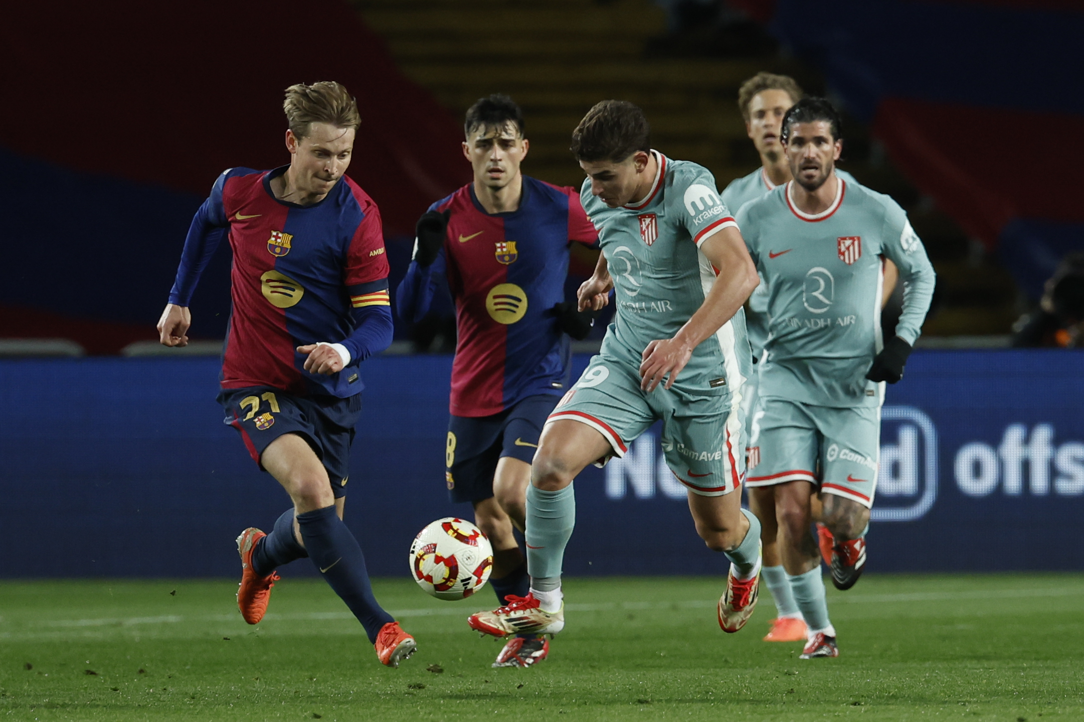 Frenkie de Jong, en el partido frente al Atlético.