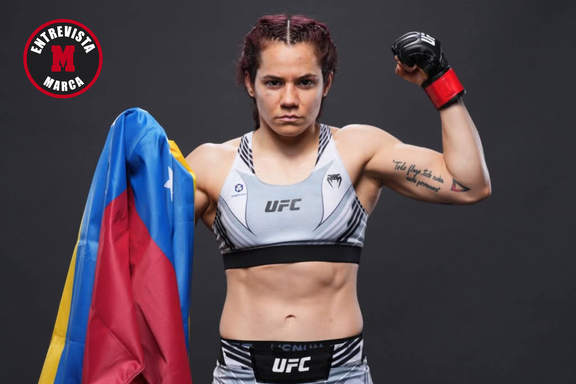 Piera 'La Fiera' posa para la UFC.