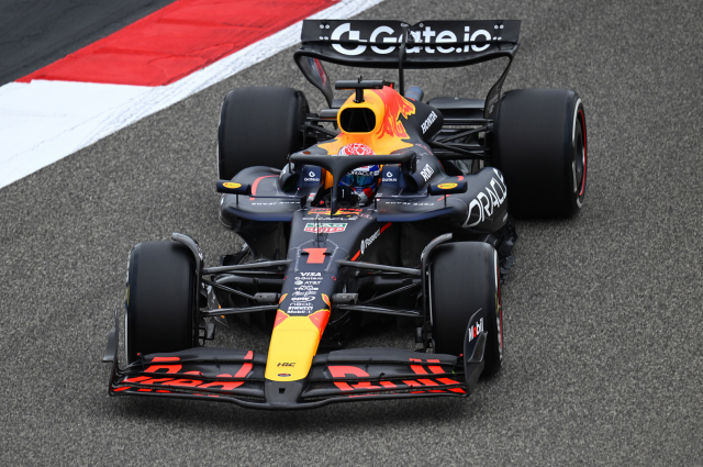 Verstappen, en acción.