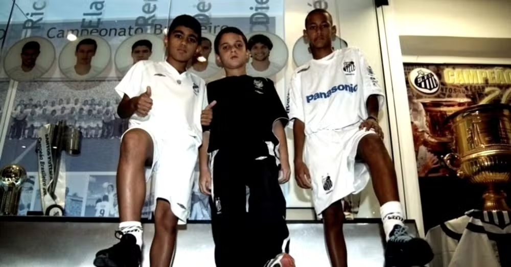 'Gabigol', Jean Chera y Neymar de niños