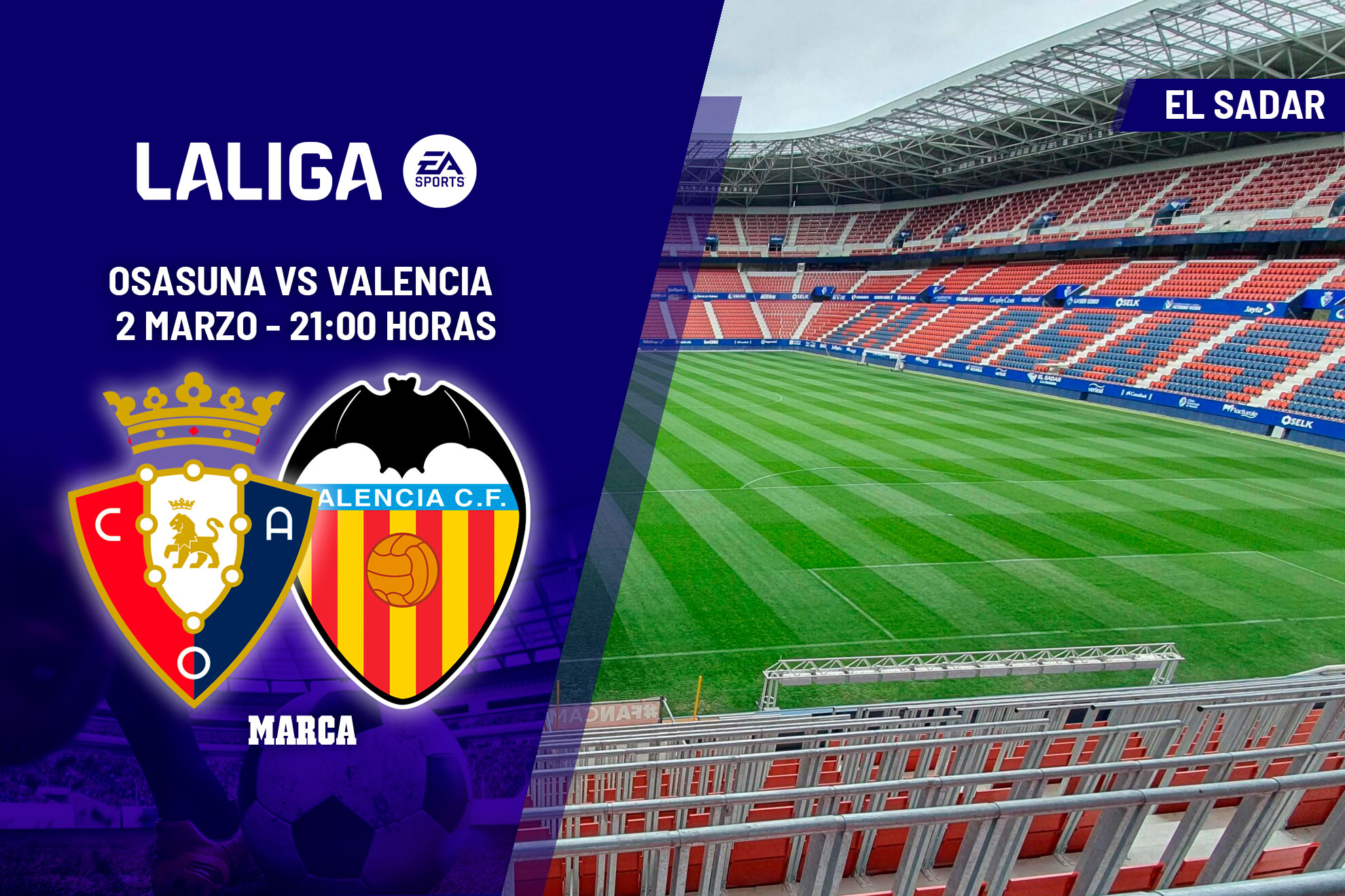 Osasuna - Valencia: horario y dónde ver en TV el partido de LaLiga EA ...