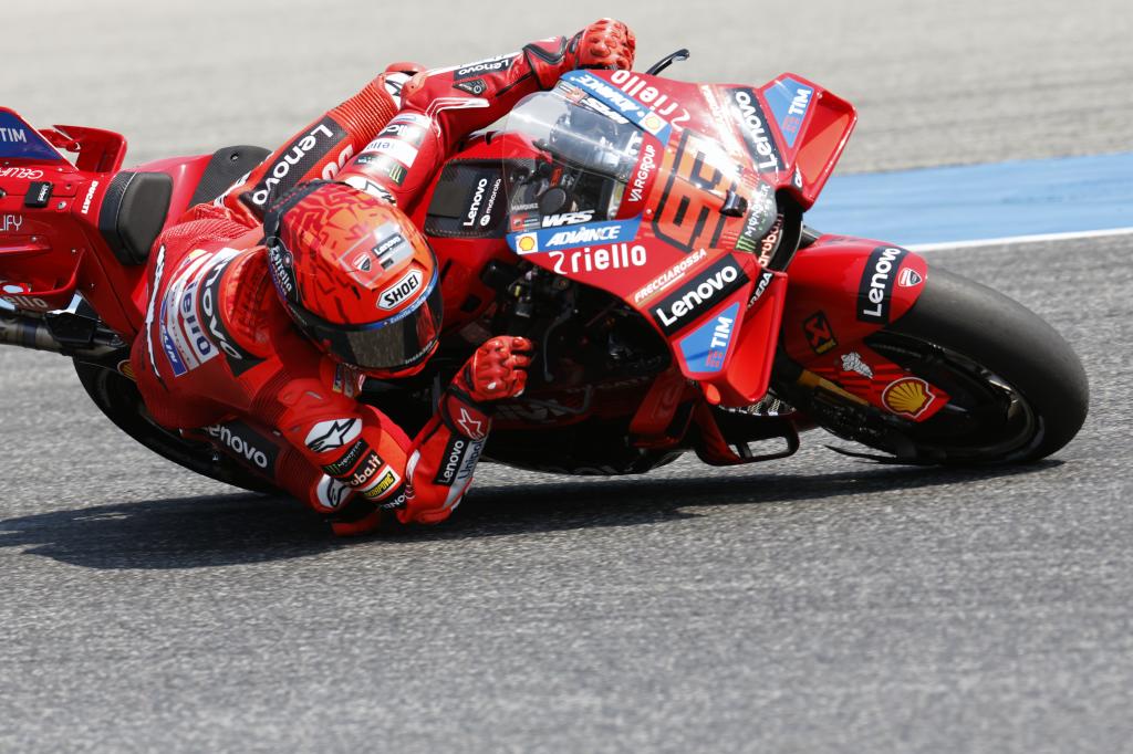 Marc, en pista en Buriram.