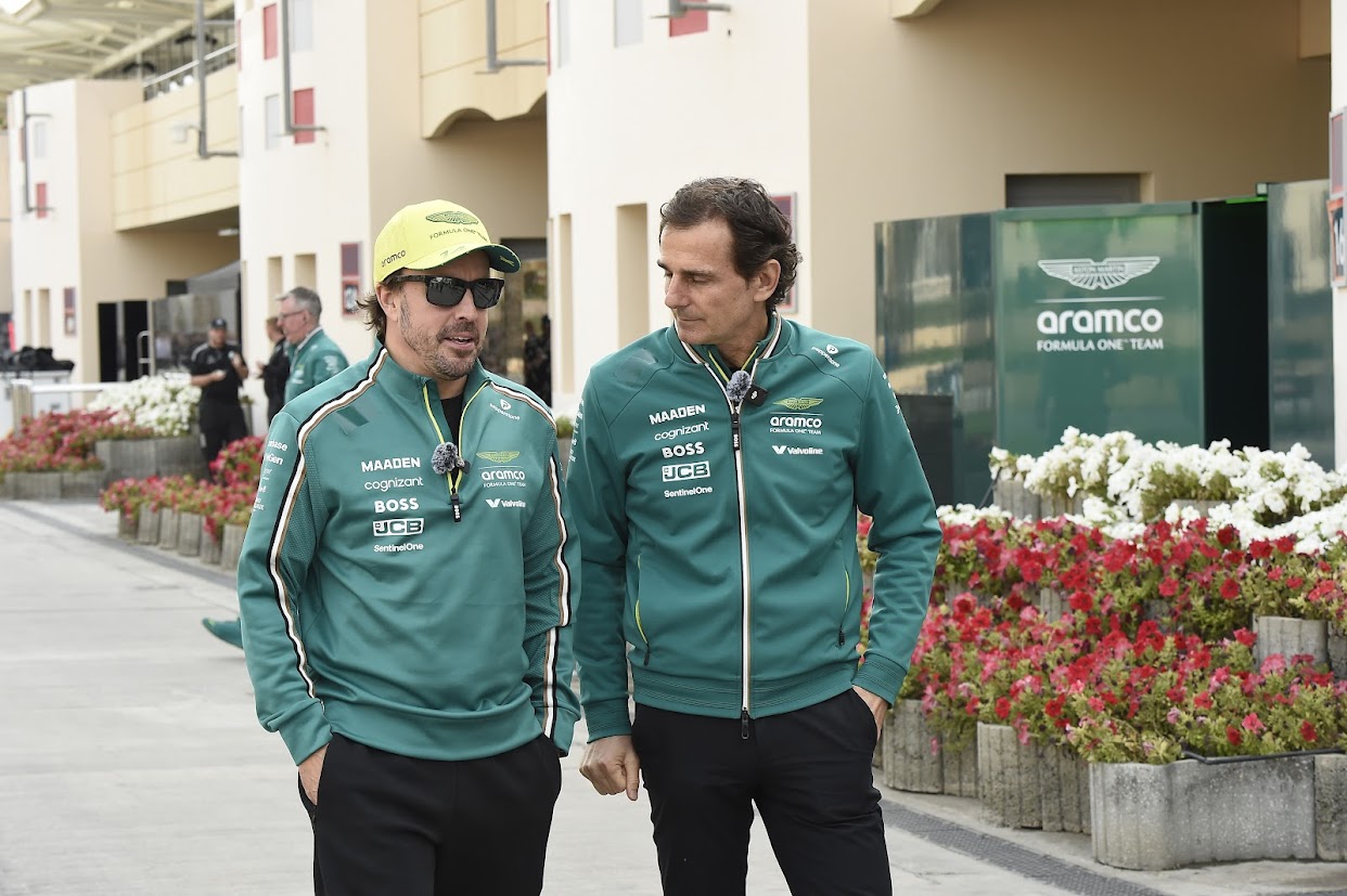 Alonso y De La rosa, en Bahréin.
