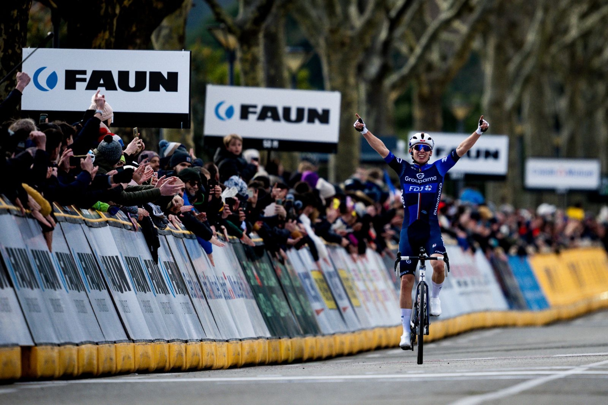 Romain Grégoire vence en la FAUN Ardèche classic. © Billy Le Belge / Boucles Drome Ardèche