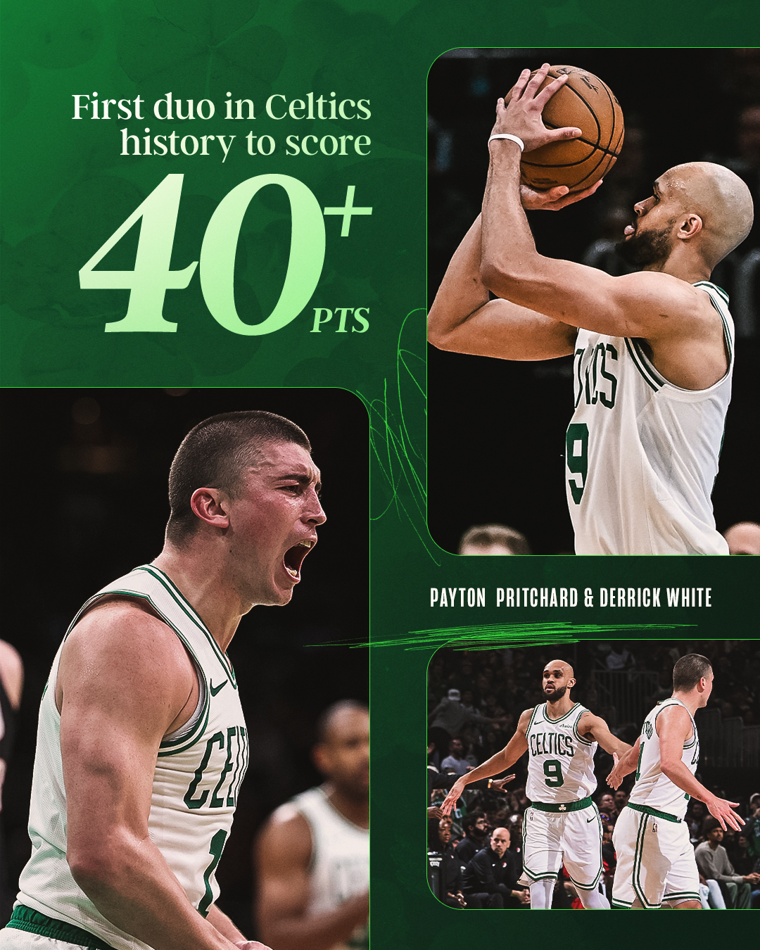 Pritchard y White hacen historia con una explosión de triples en Boston