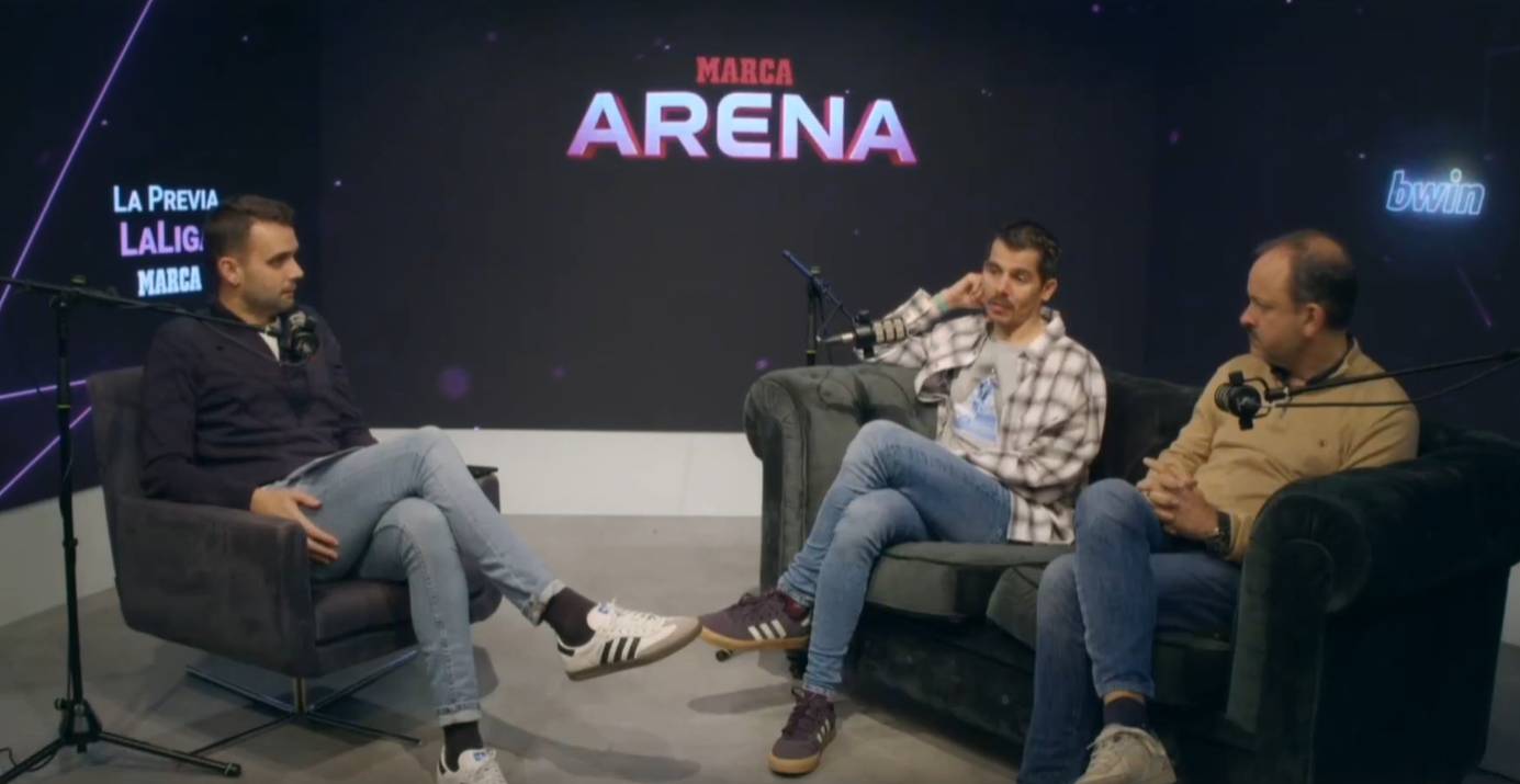 Allegue, Malagón y Contreras en MARCA Arena.