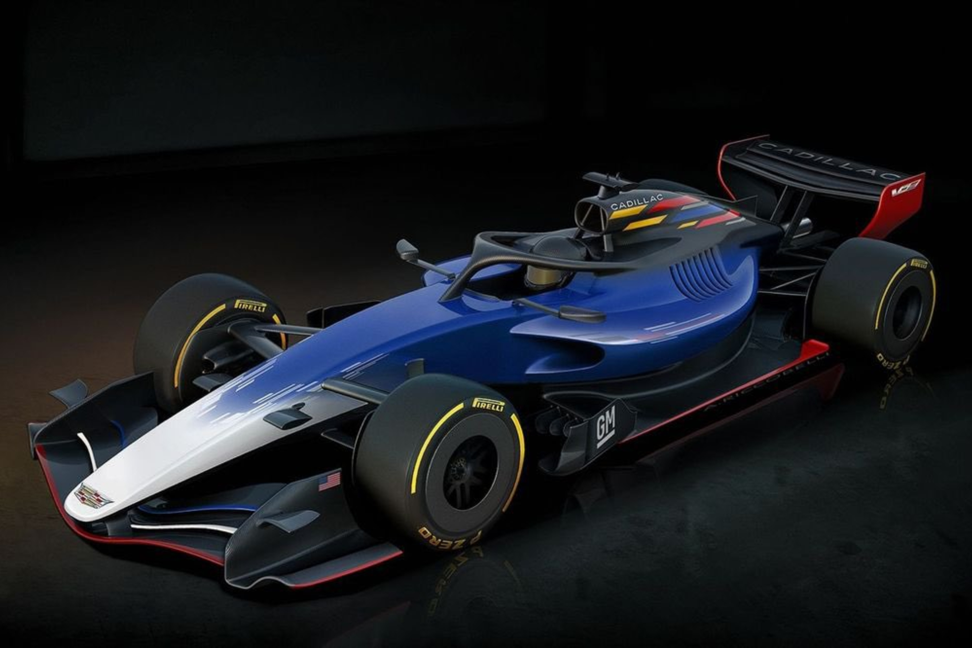 Un render del Cadillac F1.