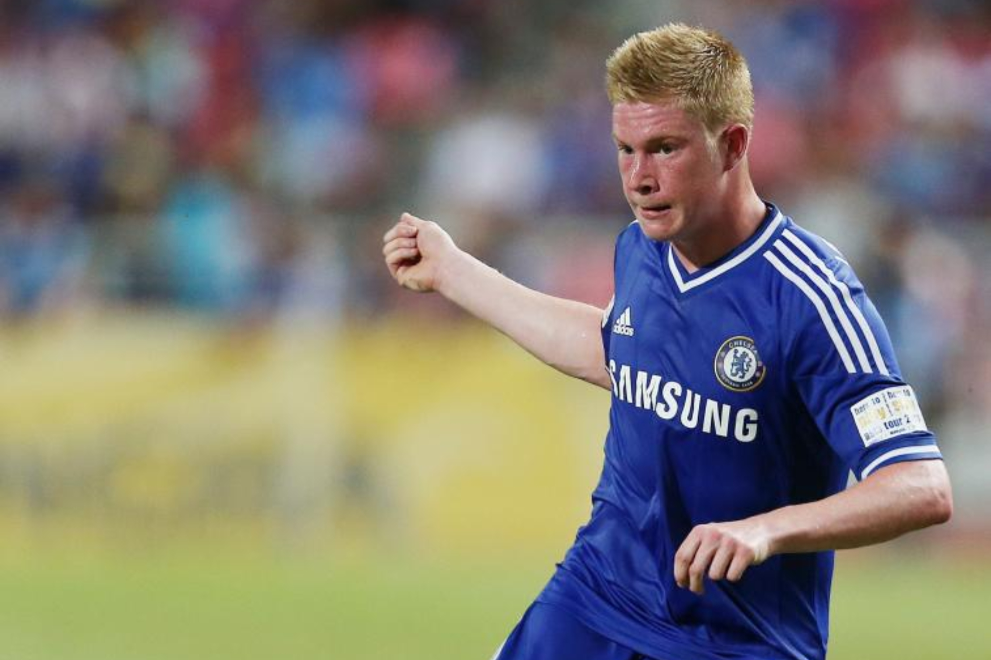 Kevin de Bruyne durante un partido con el Chelsea