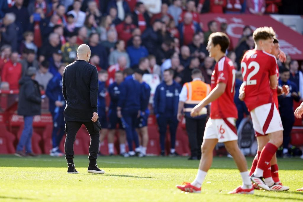 Guardiola tras perder ante el Nottingham