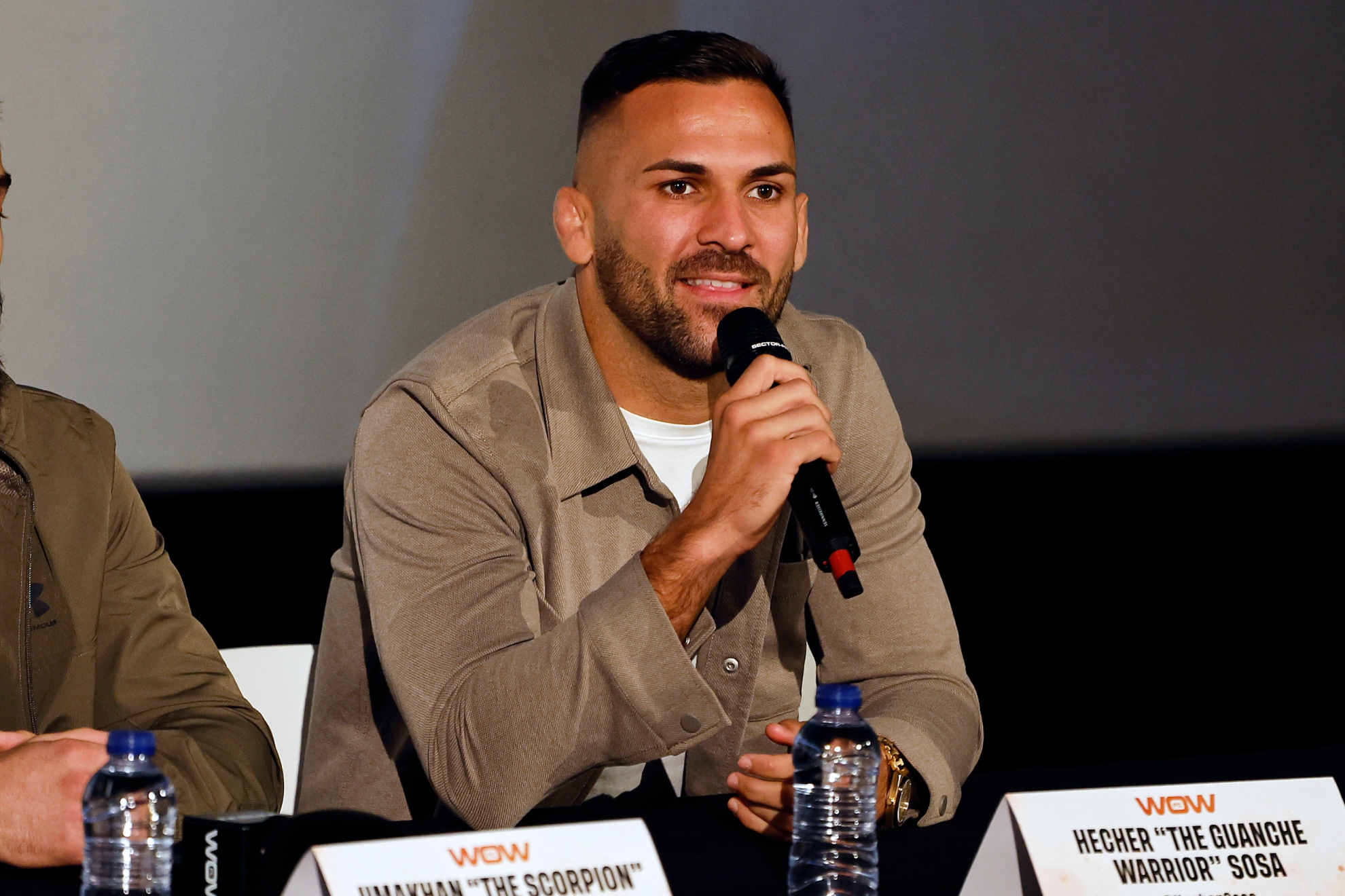 Hecher Sosa durante la rueda de prensa de 'WOW 17'.