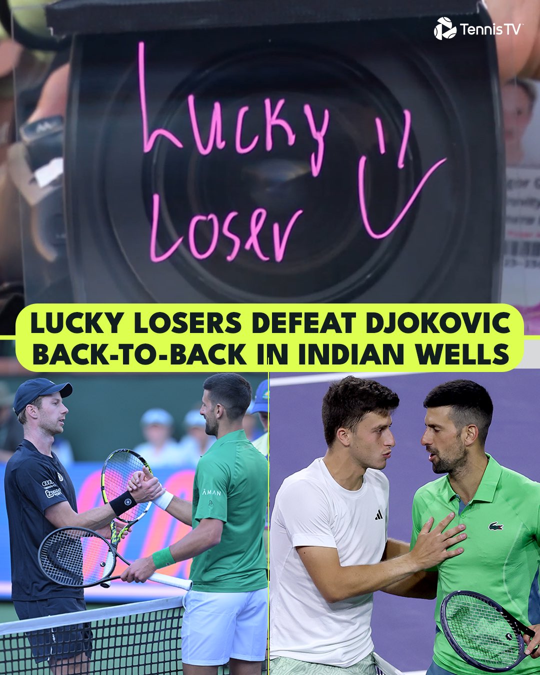 Los dos 'lucky loser' que han ganado a Djokovic.