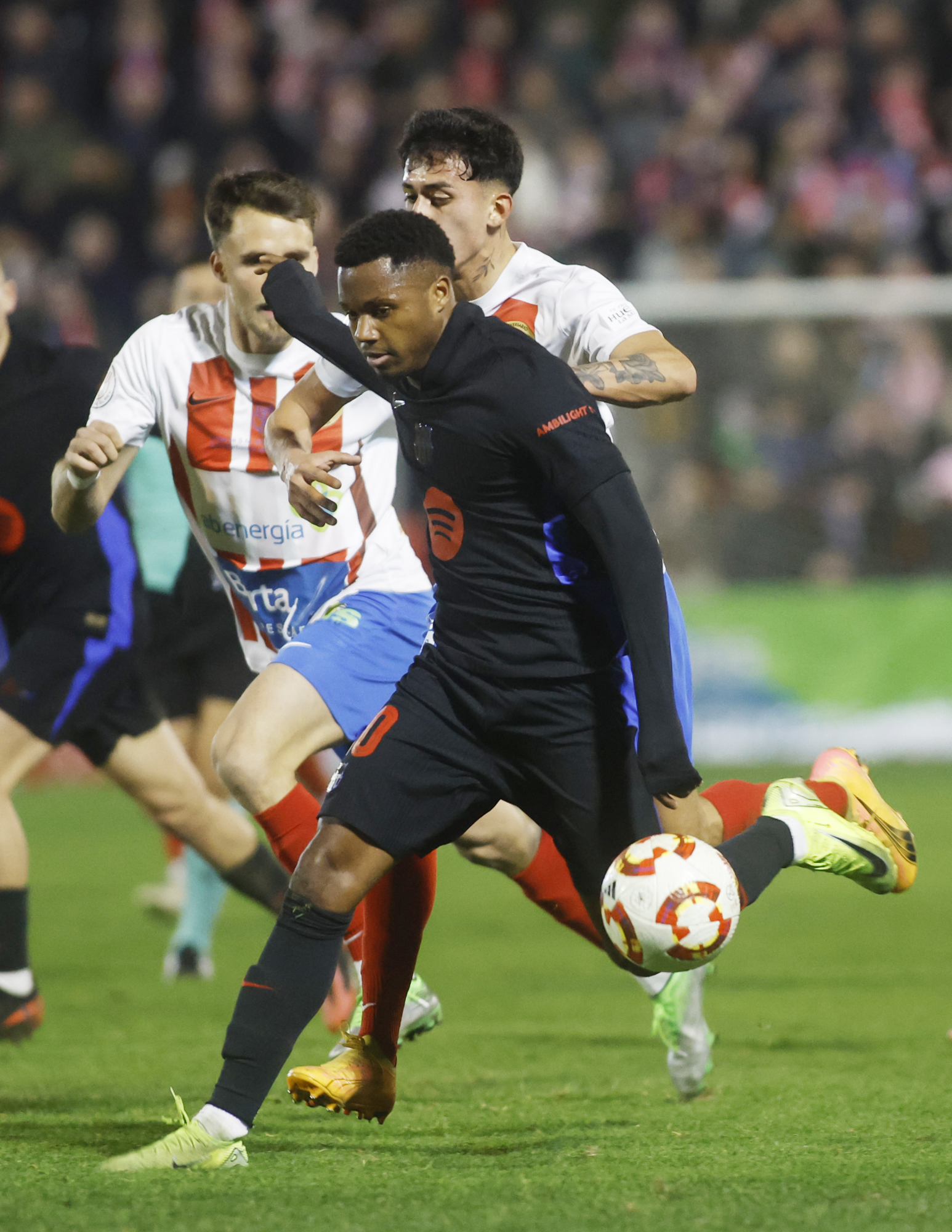Ansu Fati, en su último partido jugado con el Barcelona.