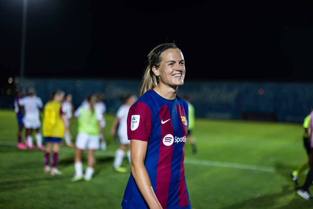 Irene Paredes, tras un partido con el Barcelona