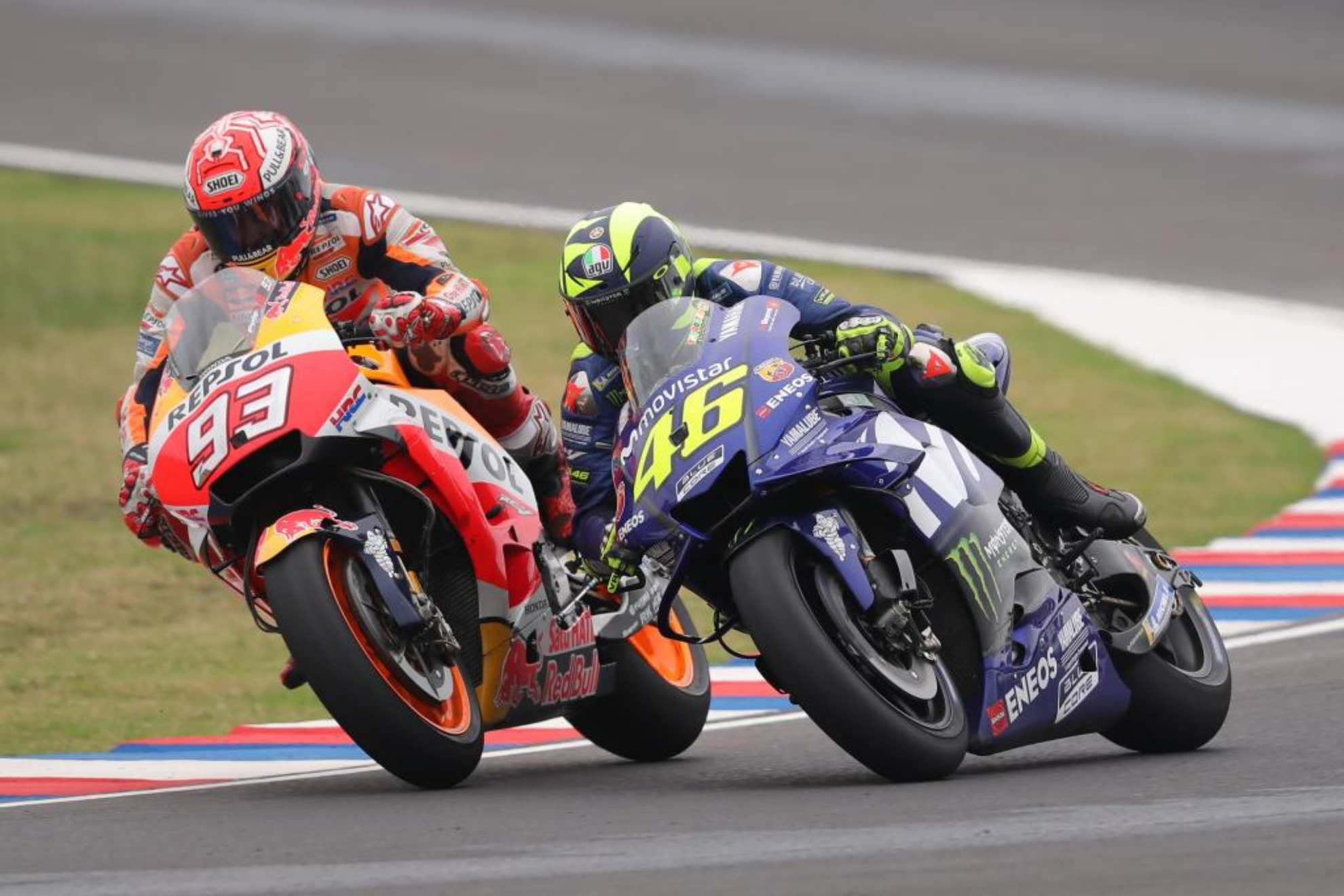 Batalla entre Márquez y Rossi en Argentina.