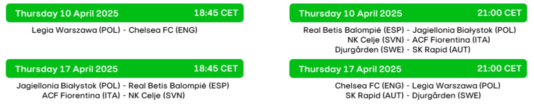 HORARIOS CONFERENCE