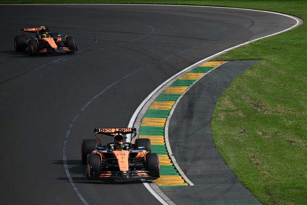 Ambos pilotos de McLaren (Norris, Piastri) en Melbourne.