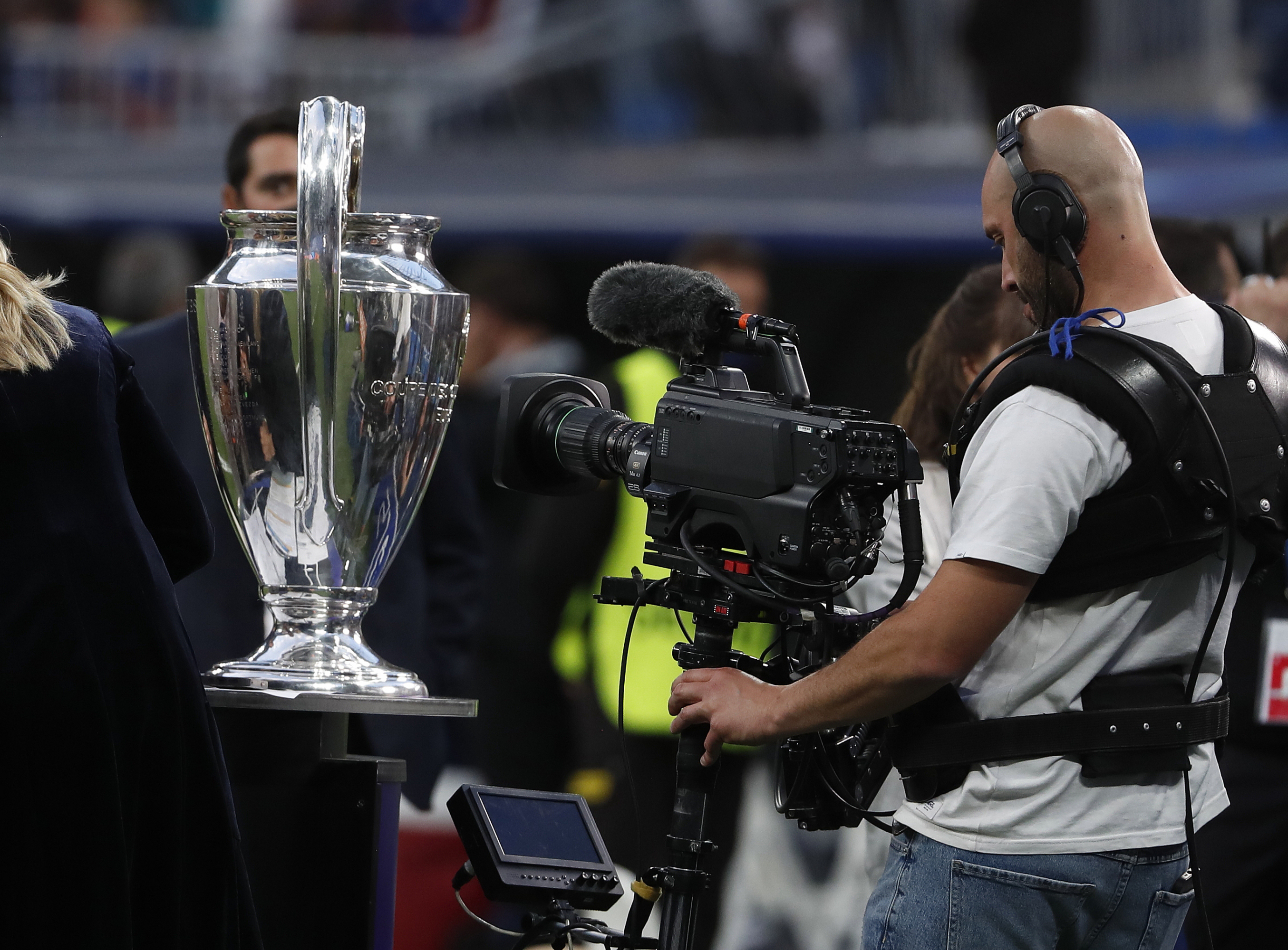 Un cámara en el Madrid-City de semifinales del hace dos temporadas.