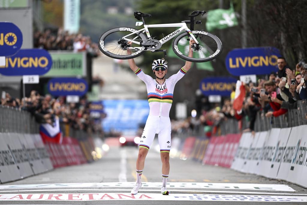 Pogacar, vencedor del Giro de Lombardía de 2024.