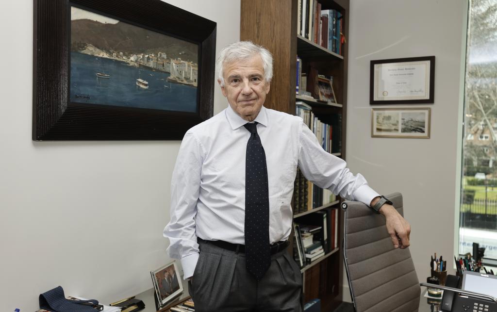 Juan Antonio Samaranch durante la entrevista con MARCA