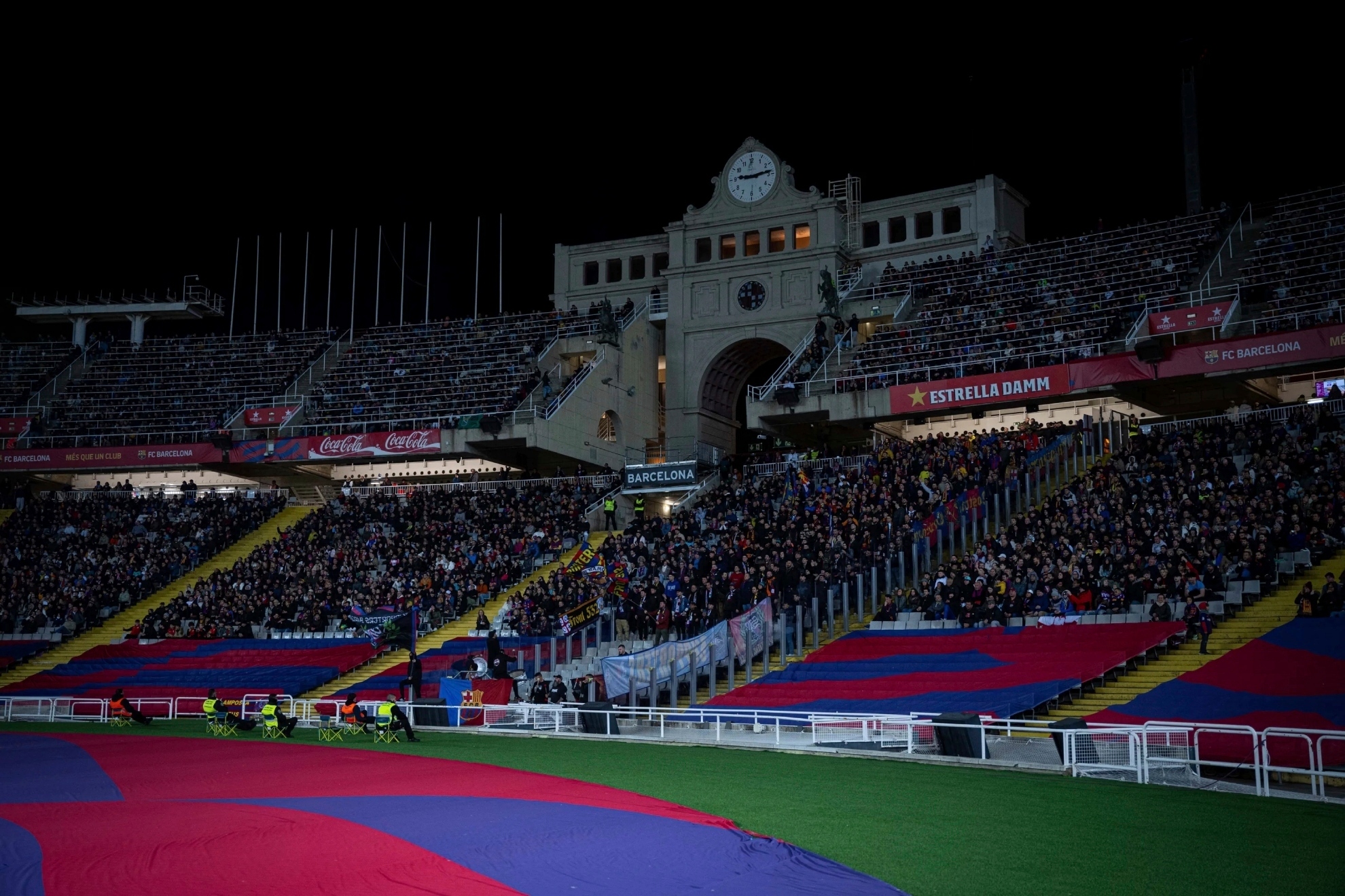 Lluís Companys Stadium.