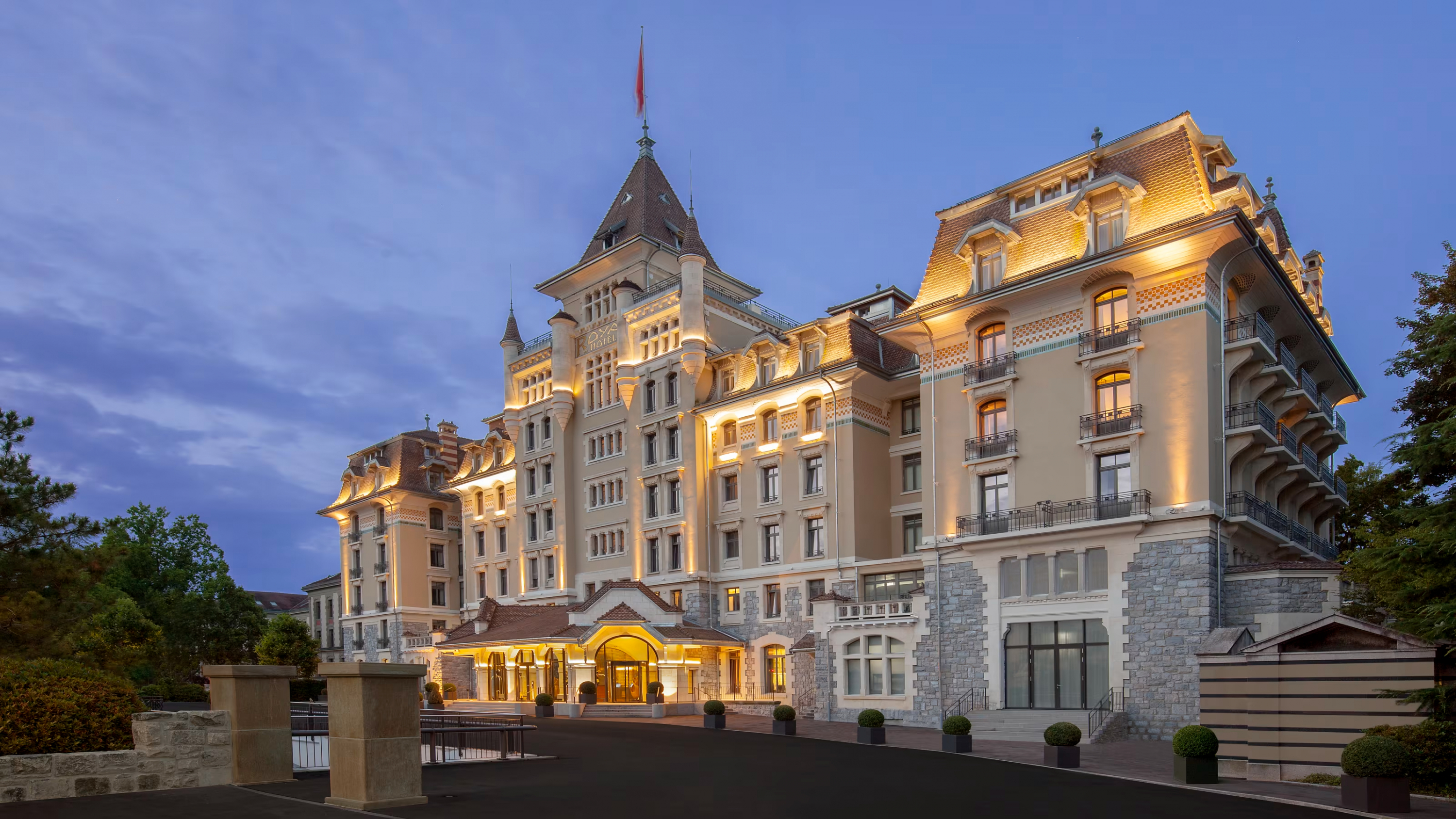 Panorámica del Hotel Royal Savoy, cuartel general de la selección española