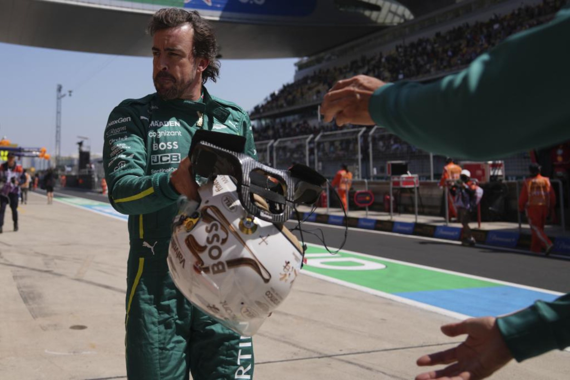 Alonso, después de la qualy.