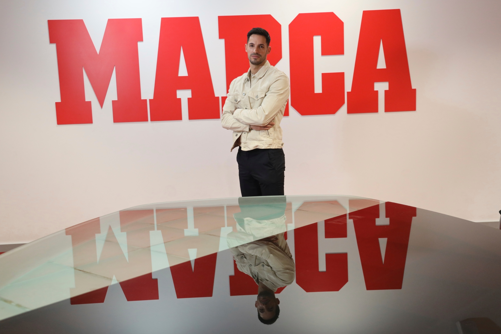 Álvaro Gómez-Rey, durante su visita a MARCA.