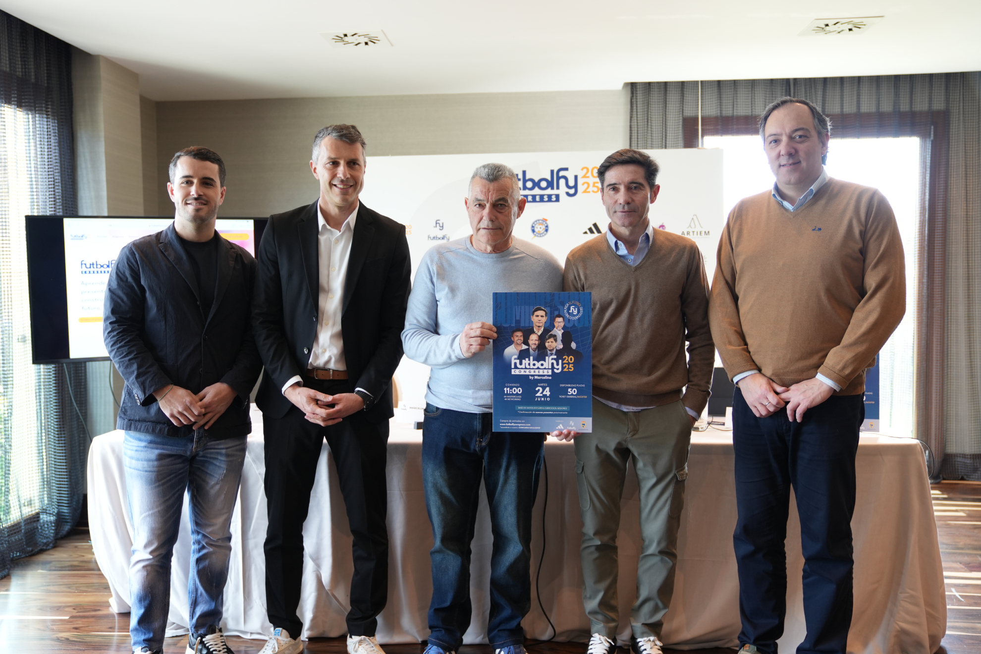Marcelino durante el evento