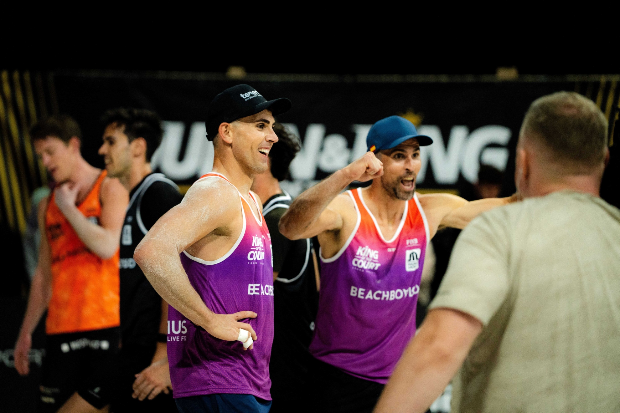 Adrián Gavira (derecha) y Alejandro Huerta (izquierda) en el King of the Court de Tenerife