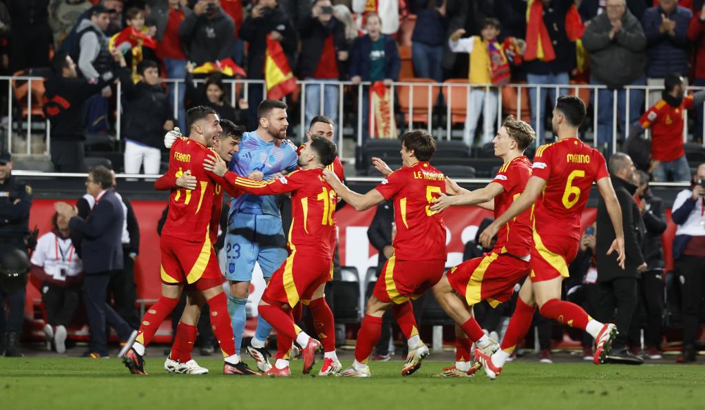 Los jugadores celebran el pase a la Final Four.