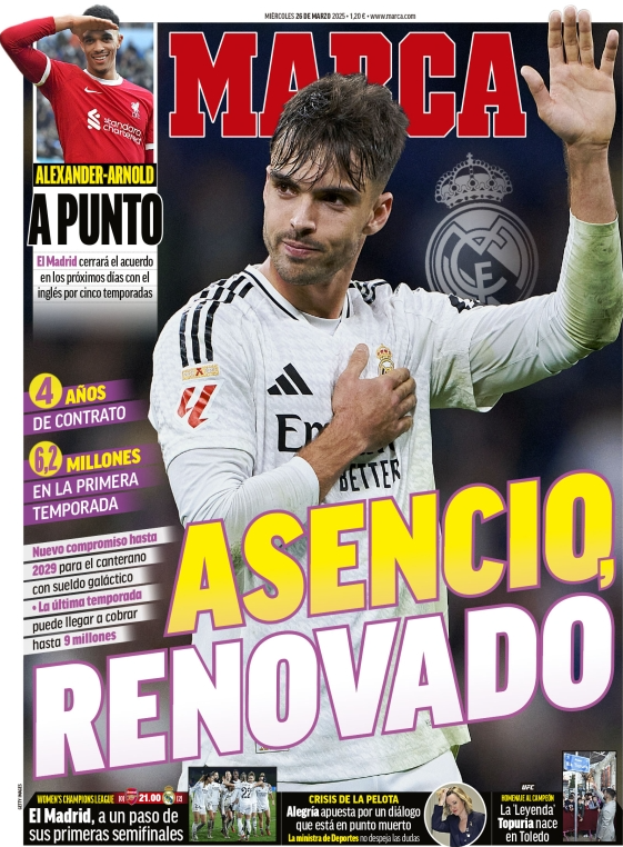 Portada de MARCA.