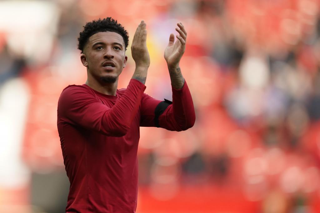 Jadon Sancho en el Manchester United.