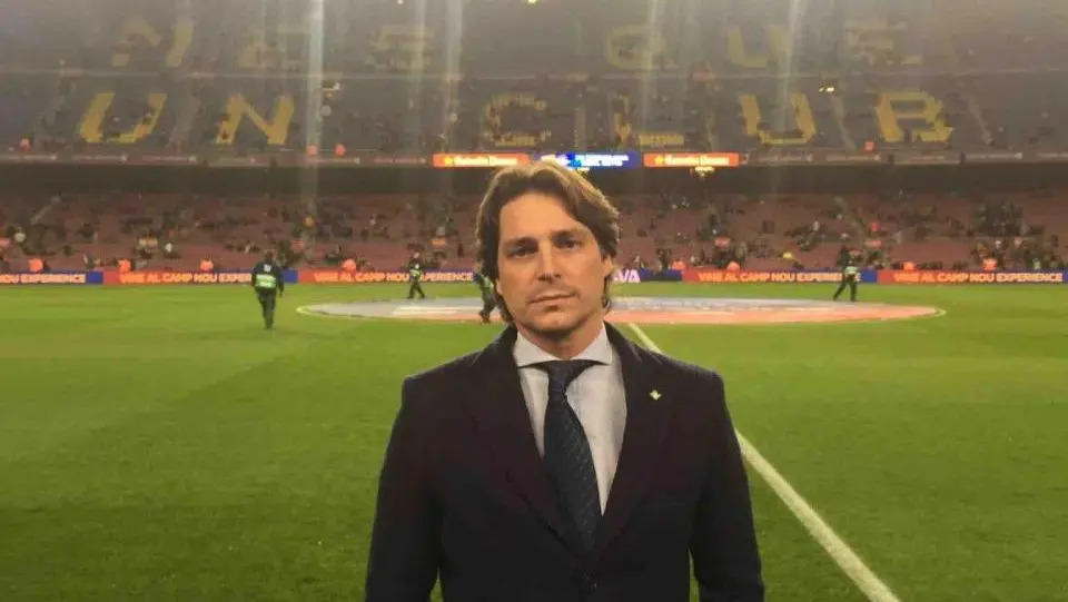 Adrián Fernández Romero en el Camp Nou