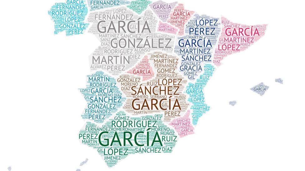 Cuáles son los apellidos más populares de cada provincia en España?