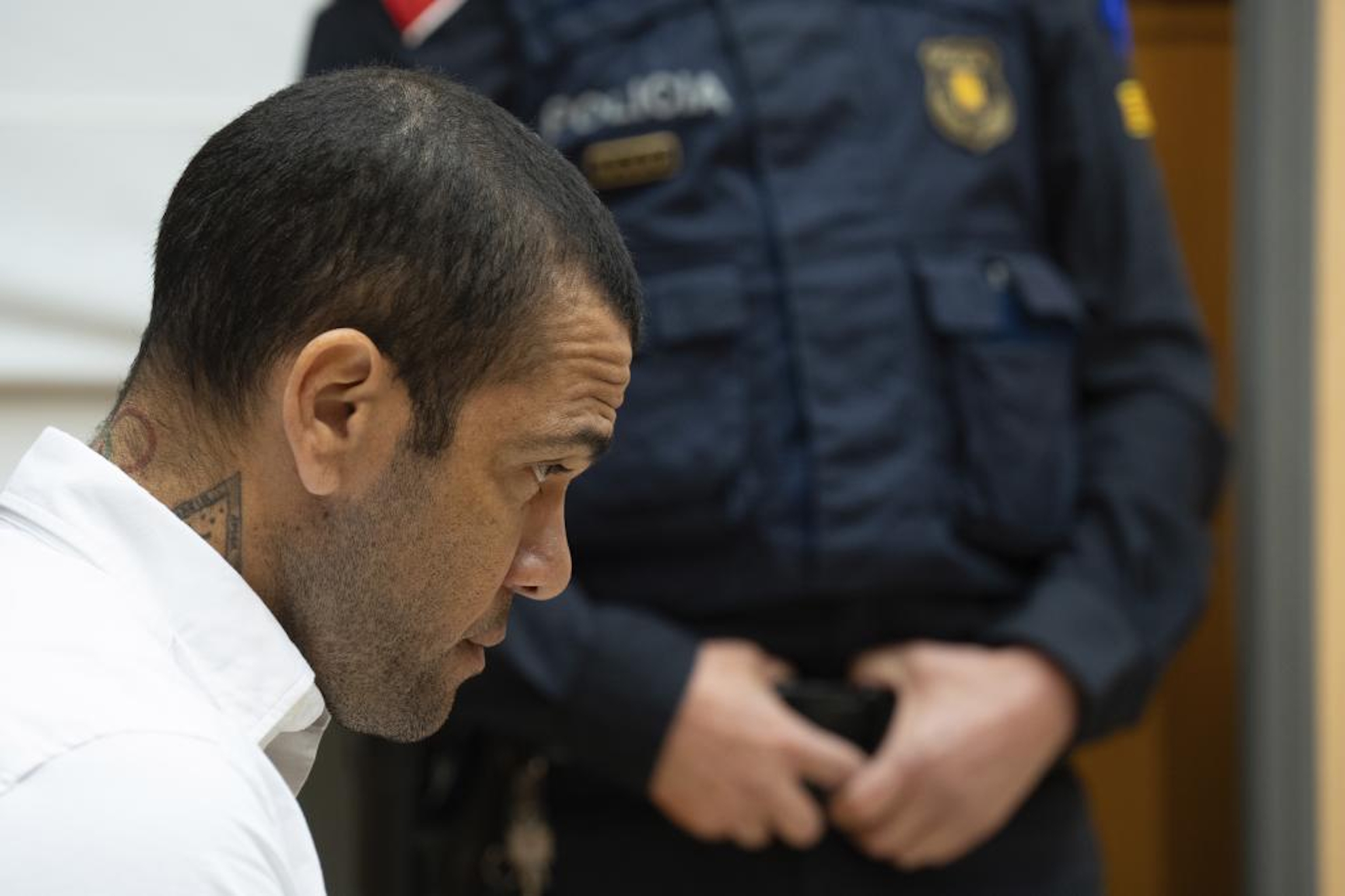 Dani Alves, en el juicio de febrero.