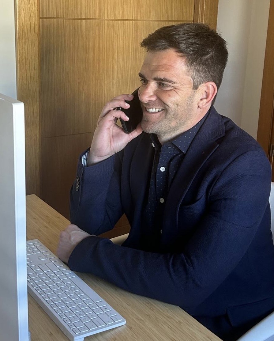 Andrés Pardo, en su nueva oficina.