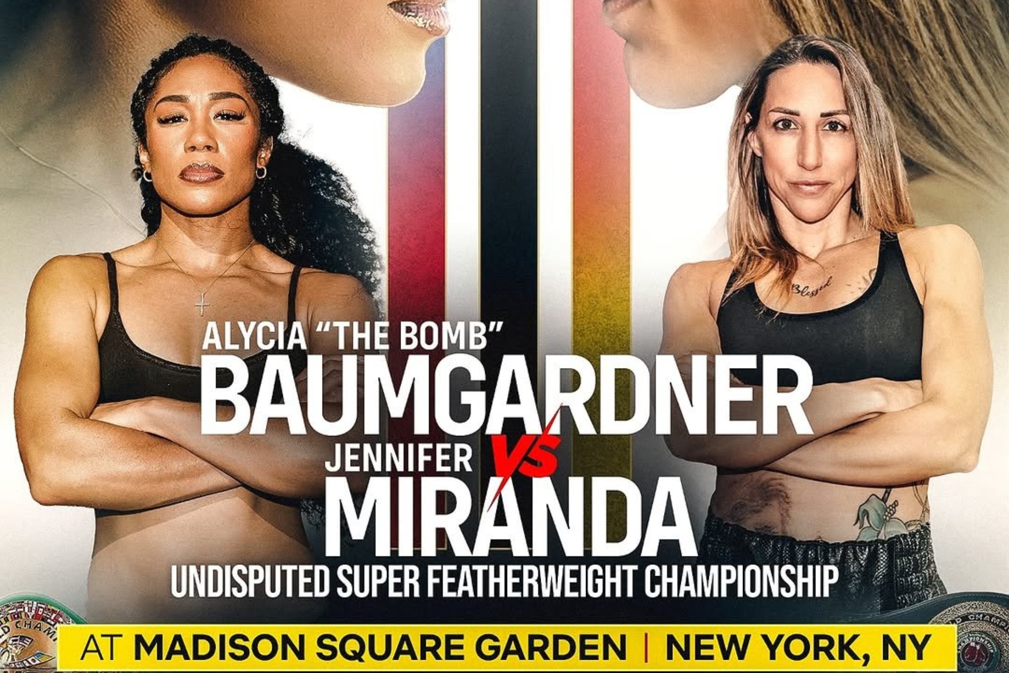 Baumgardner y Miranda en el poster de Netflix.