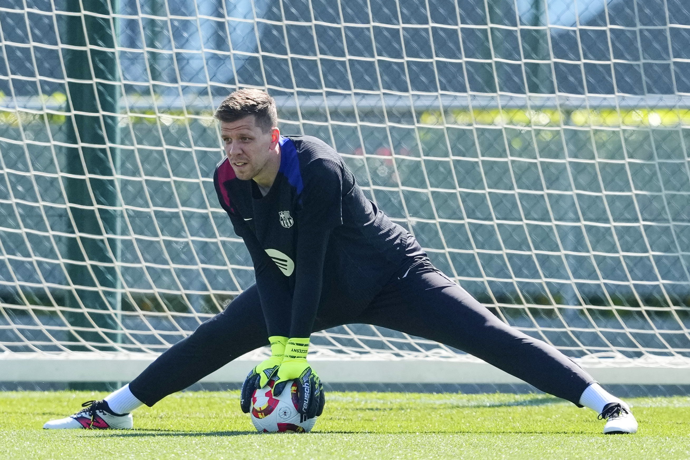 Szczesny, en un entrenamiento.
