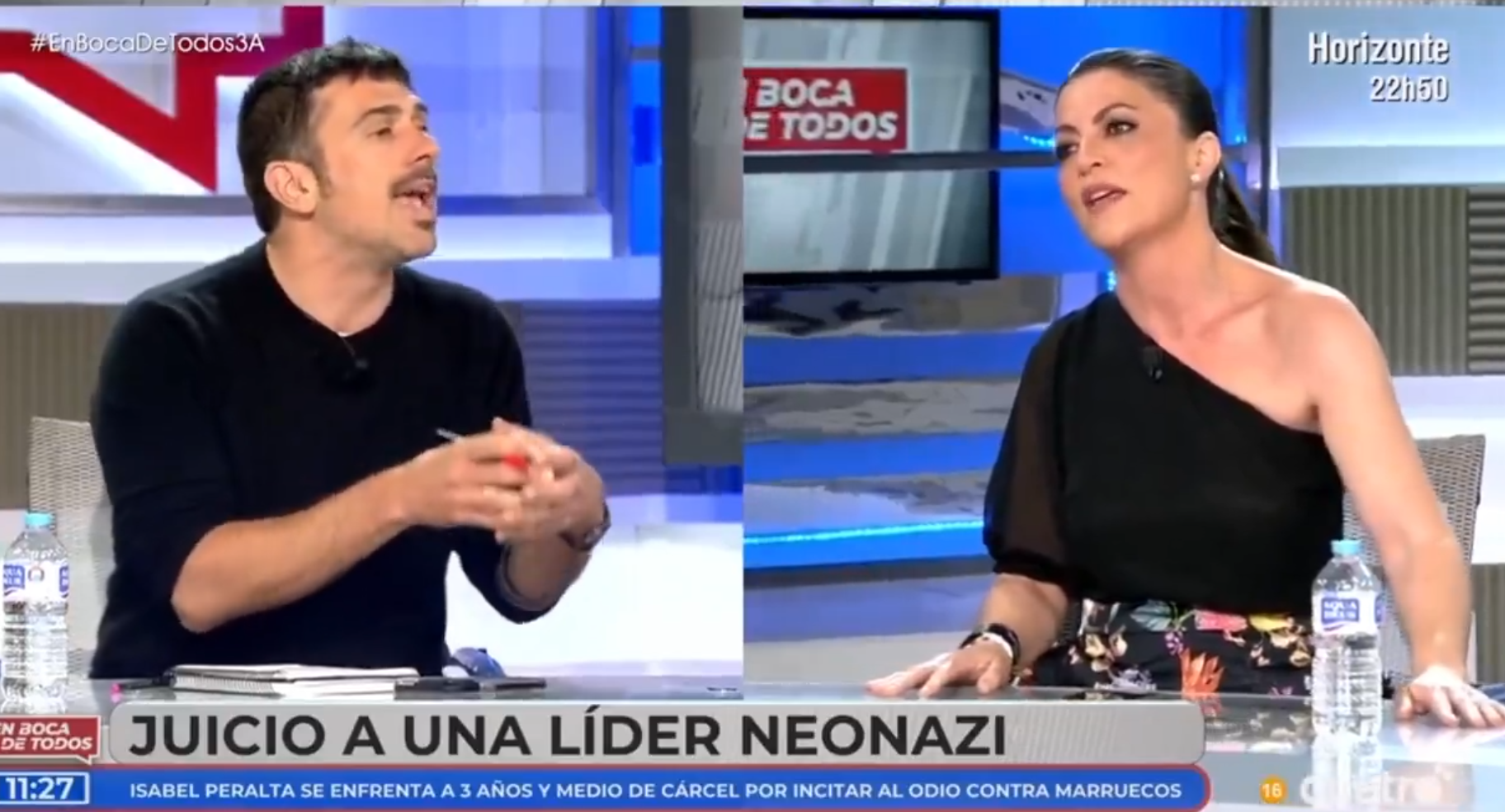 Bronca tremenda entre Ramón Espinar y Macarena Olona: "A mí no me llamas nazi a la cara"