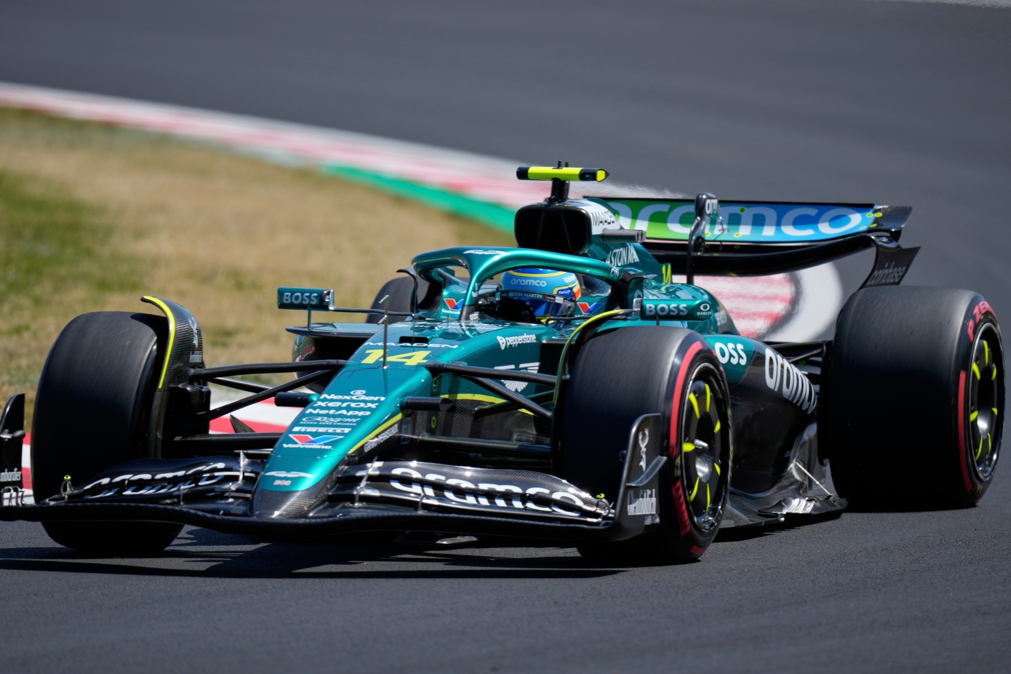 Fernando Alonso en la primera sesión de entrenamientos libres del GP de Japón