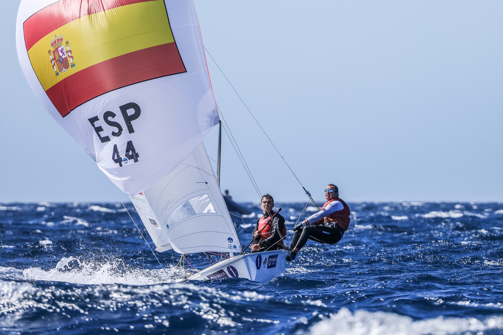 Jordi Xammar y Marta Cardona, en aguas mallorquinas.