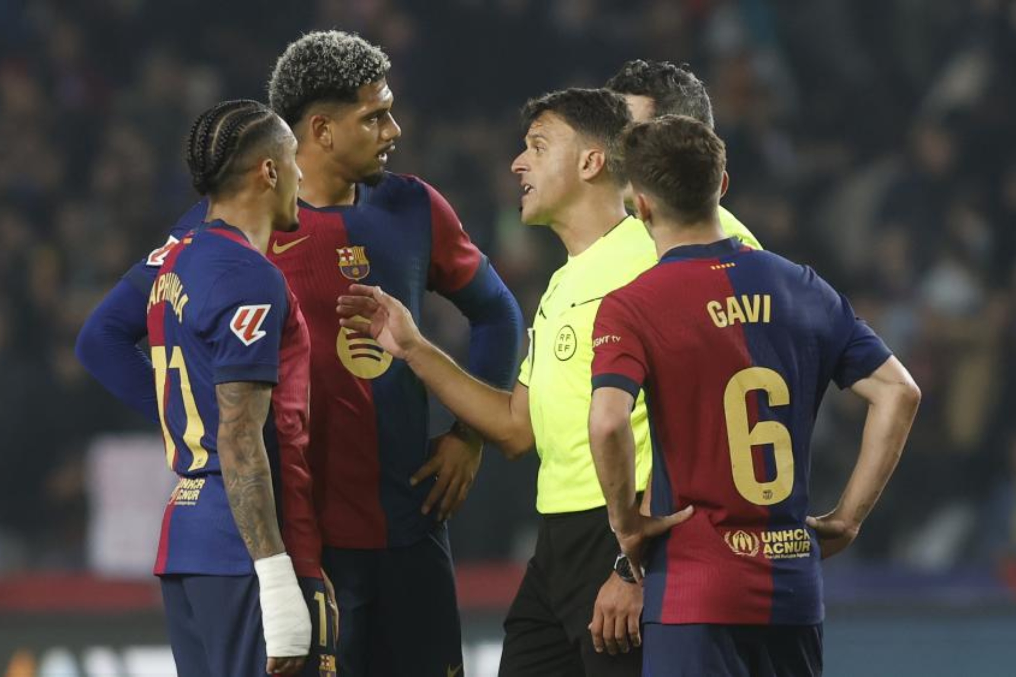 Raphinha, during the meeting against Betis.