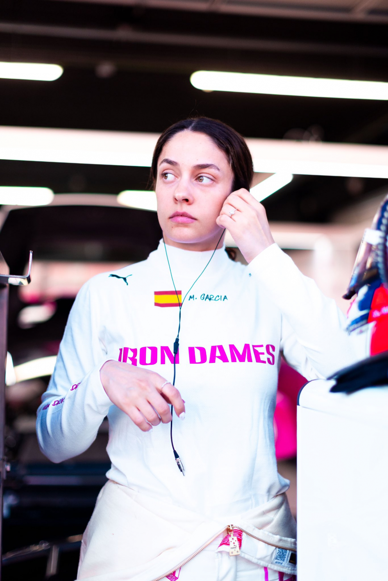 Marta, con su equipo.