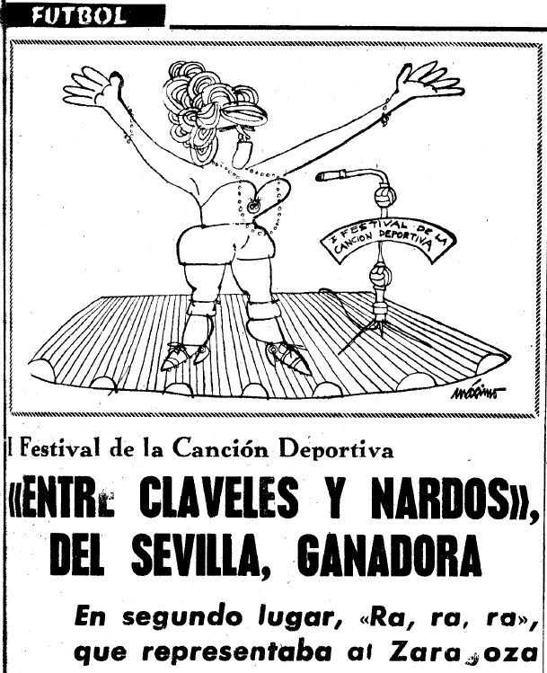 Caricatura de Máximo en la crónica de MARCA del Festival.