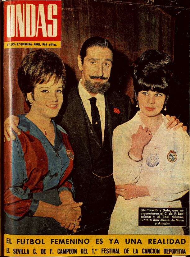 Lita Torelló y Gelu con Jaime de Mora y Aragón