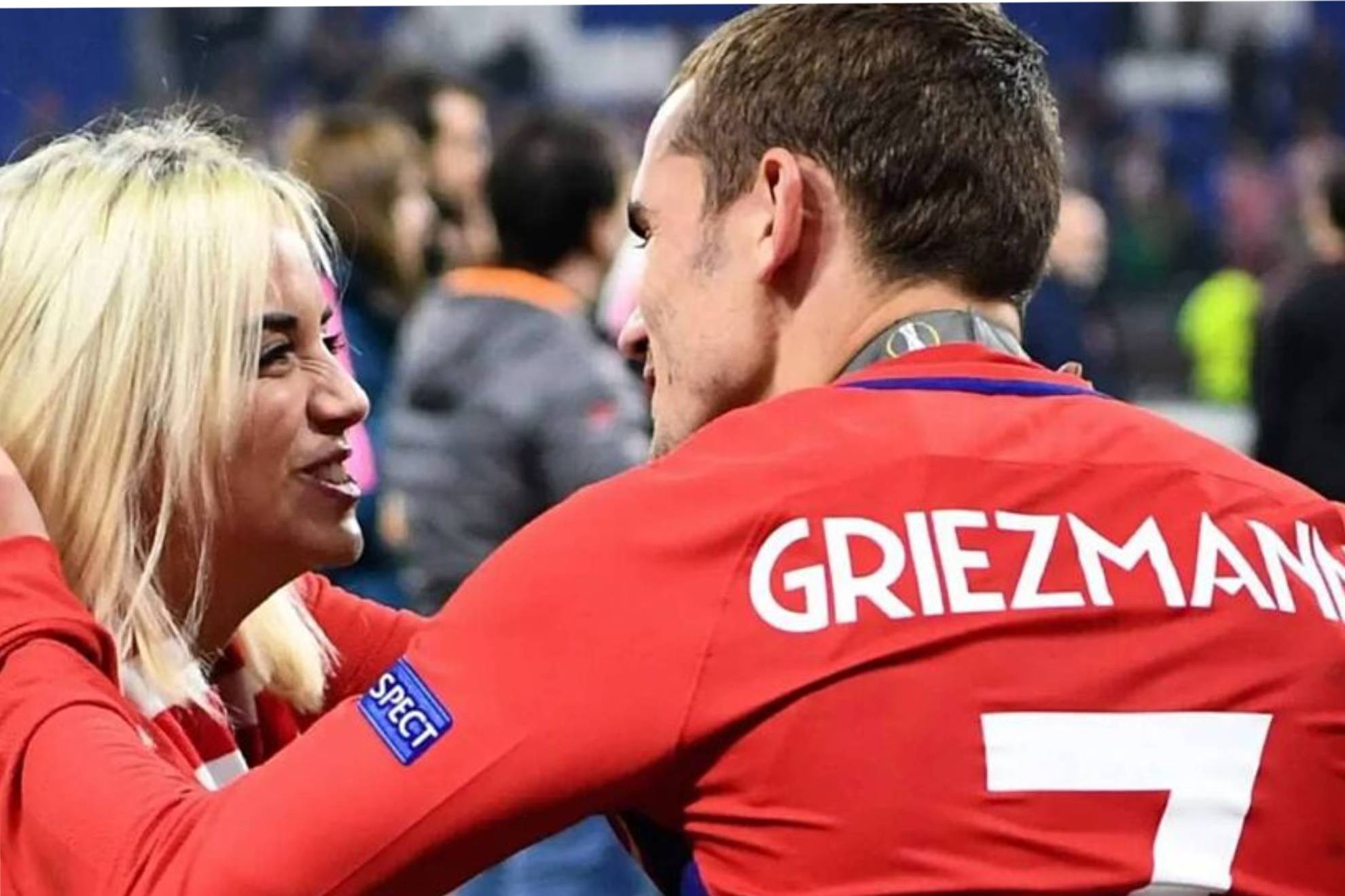 Erika Choprena y antoine Griezmann