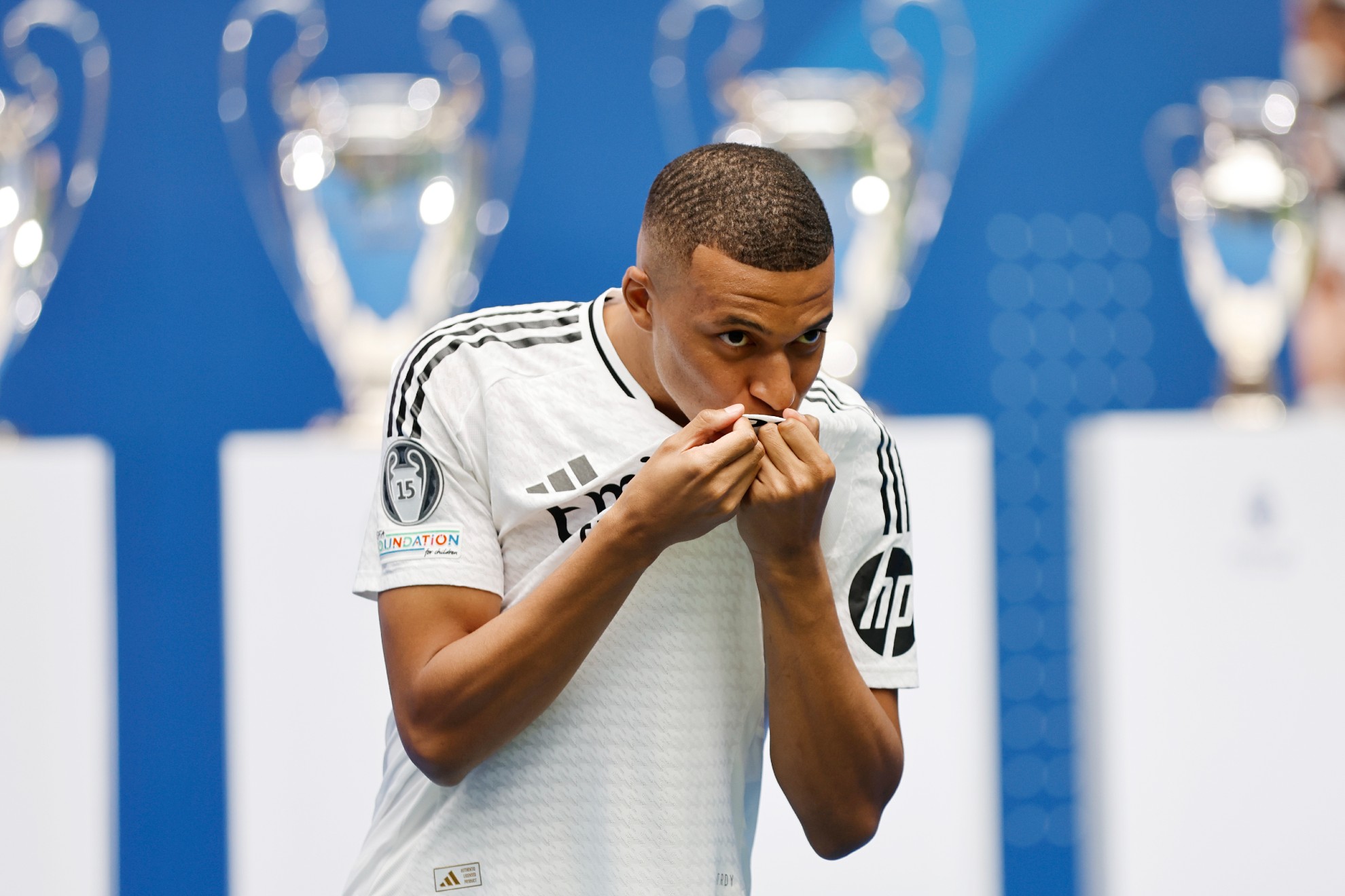 Mbappé, in his presentation with Real Madrid