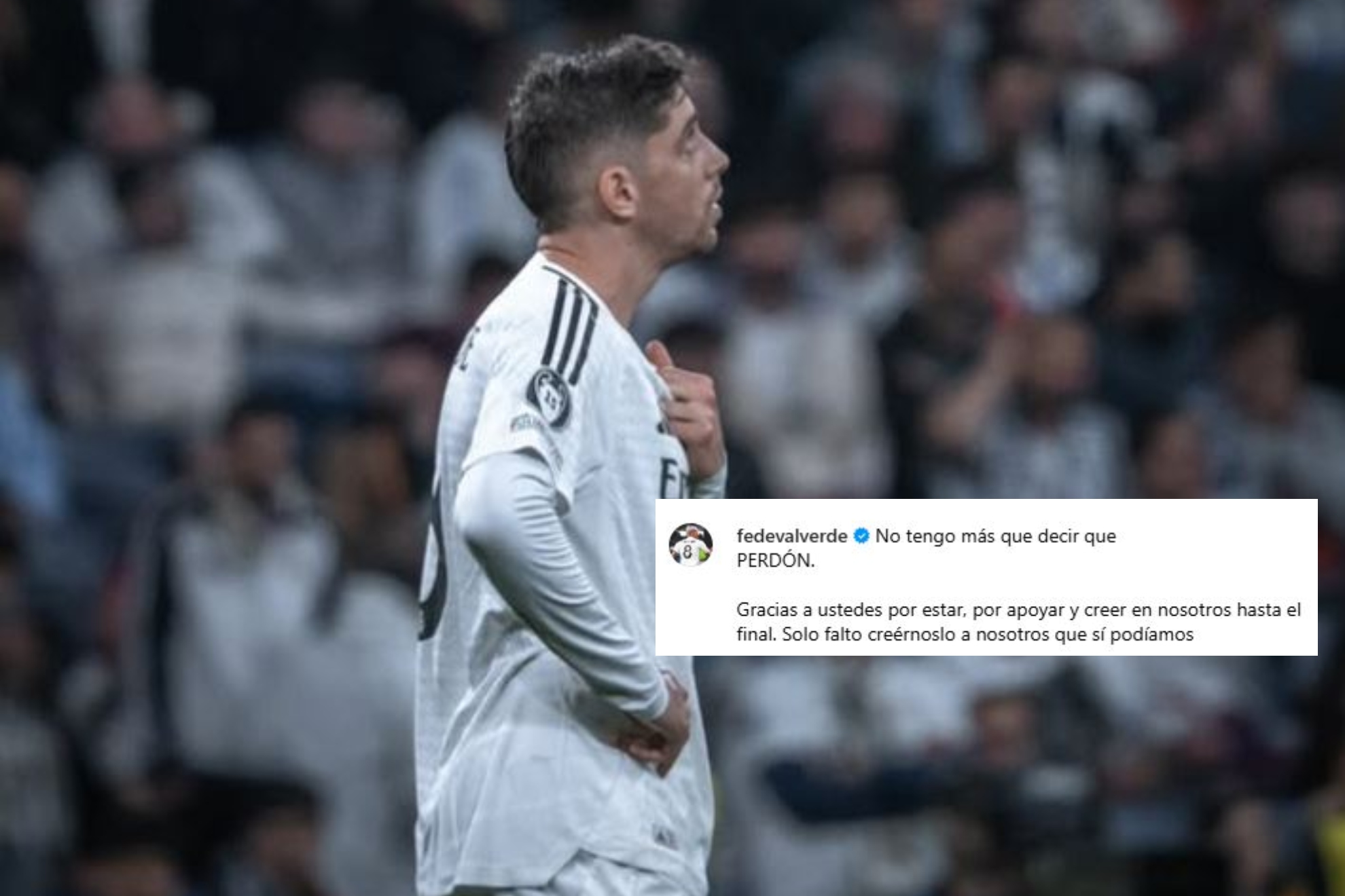 Fede Valverde message.